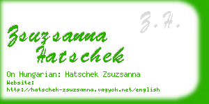 zsuzsanna hatschek business card
